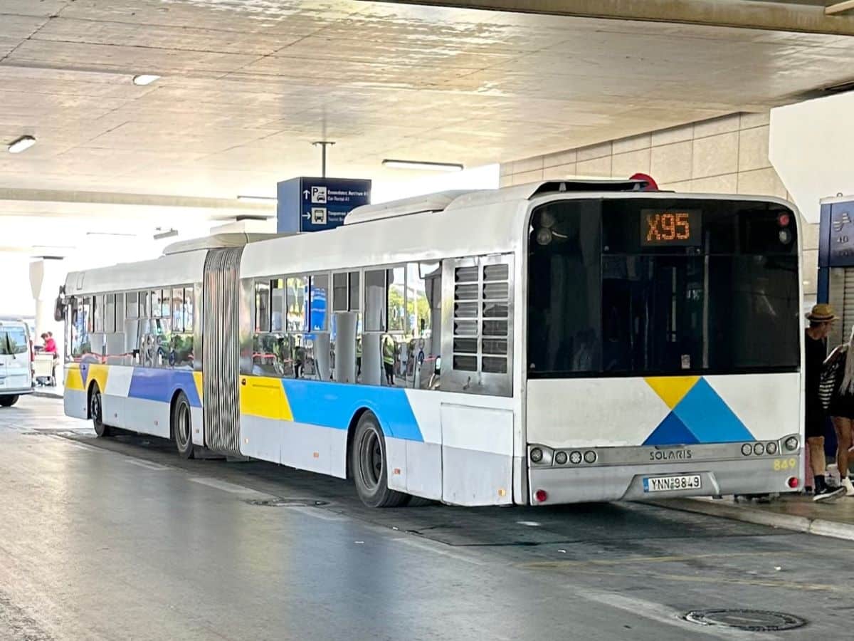 EXPRESS bus X95 Athens Airport to City Centre route